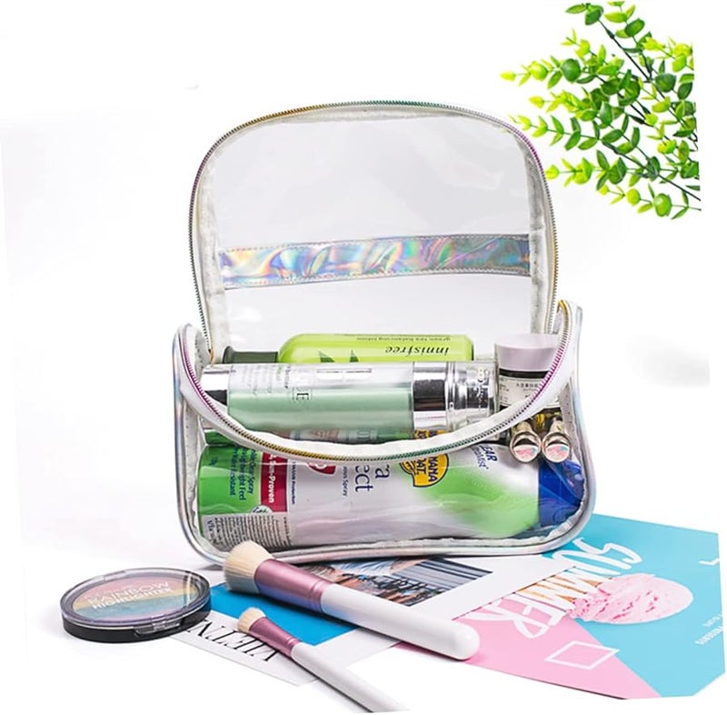 Transparent Small Toiletry Bag For Women Portable Travel Makeup Organizer - Image 4